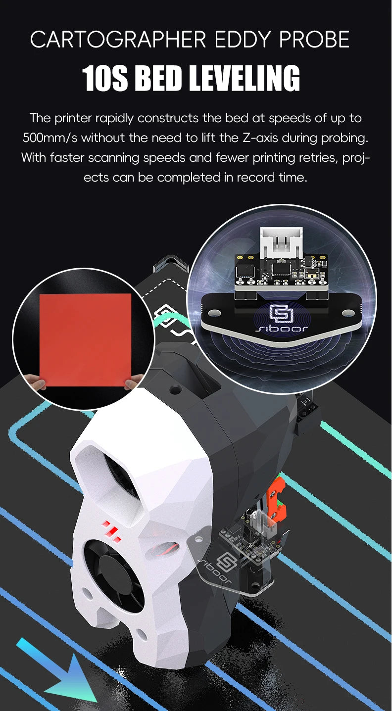 SIBOOR Voron Trident 3D Printer Kit – 4AWD, All HIWIN Rails, CNC Metal CoreXY