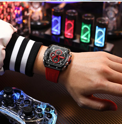 CURREN Men's Fashion Watch – Unique Square Design, Luxury Quartz Sport, Waterproof