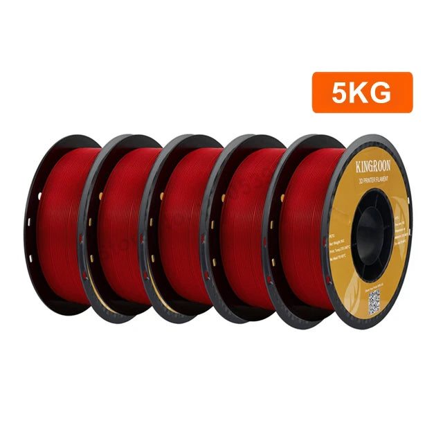 KINGROON PETG Filament 1.75mm – 5KG & 10KG Mixed Color Bundle
