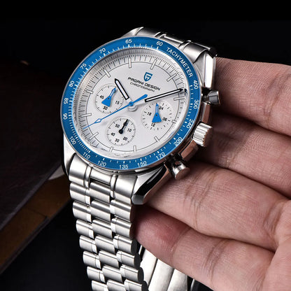 PAGANI DESIGN 1701 V5 Men's Luxury Quartz Chronograph Watch – AR Sapphire Glass, 100M Waterproof