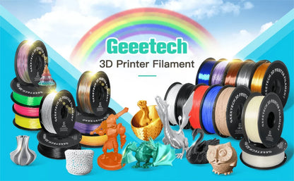 Geeetech PETG Filament – 10 Rolls x 1KG, 1.75mm, Vacuum Packed, for FDM 3D Printers