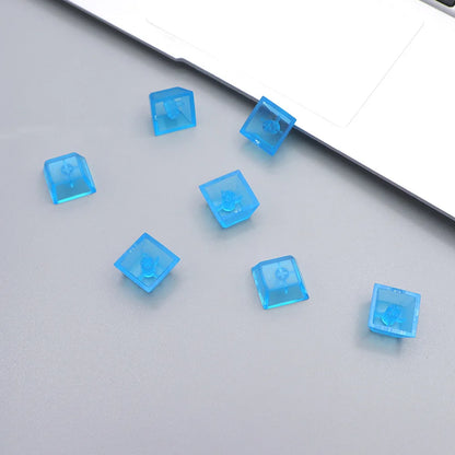 Frosted Transparent Cherry Profile R4 Keycaps – 10/20pcs Blank Backlit, MX Switch, DIY