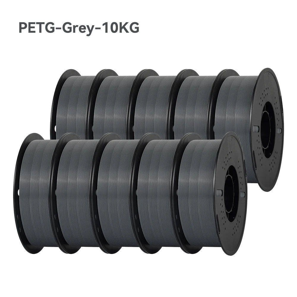 KINGROON 3D Printer Filament – 10 Rolls 1.75mm PLA / PETG, 1KG Each, Mix Colors, 22LBS Total