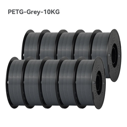 KINGROON 3D Printer Filament – 10 Rolls 1.75mm PLA / PETG, 1KG Each, Mix Colors, 22LBS Total