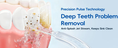 Home Water Flosser 600ml | 10 Pressure Settings | 6 Nozzles | EU Plug | Professional Oral Irrigator