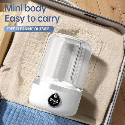 Mi Portable Mini Washing Machine 1.5L — Wireless Underwear & Socks Cleaner, LED Laundry Bucket