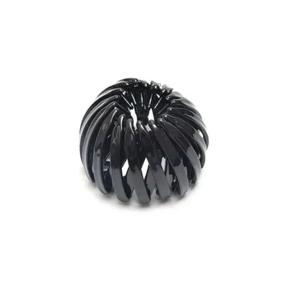 Korean style hair claw clip by R.E.D. Shopping, women's barrette ponytail buckle headwear, shown in black with a sleek design.