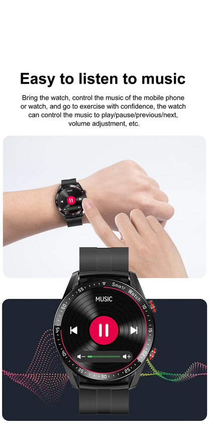 2026 Watch GT Series Smart Watch – ECG+PPG, GPS, HD Screen, BT Call, IP68 for Men & Women
