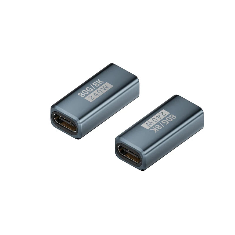 R.E.D. Shopping PD240W 80Gbps USB-C Adapter with 8K@60Hz video output and fast charging for iPhone, Xiaomi, and MacBook.