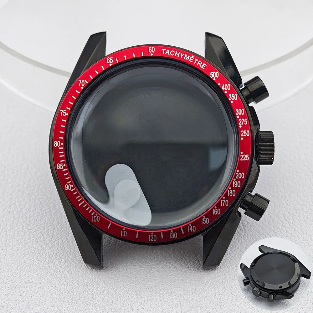 39.7mm Men's Watch Case for VK63 Movement – Metal Case with 20mm Strap Fit & Watch Box