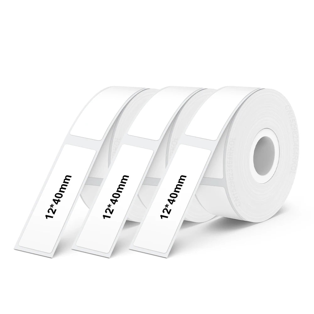 UniPlus D12 Mini Bluetooth Thermal Label Printer – Inkless, Self-Adhesive, iOS/Android