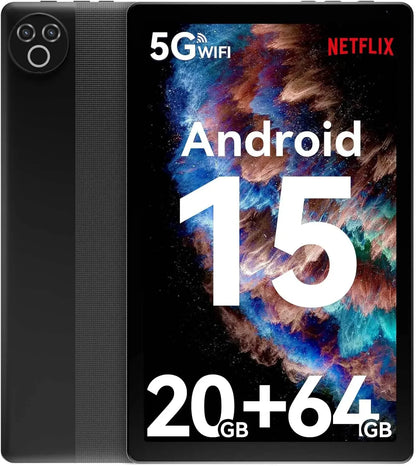 URAO Tablet 10.4" – Android 15, 20GB RAM, 64GB+1TB, WiFi 6, BT 5.4, Dual Camera, GMS