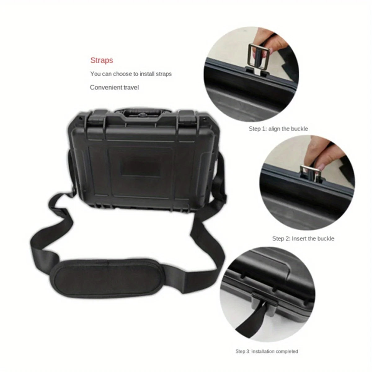 Waterproof Hard Carry Case with Pre-Cut Sponge – Tool & Equipment Organizer