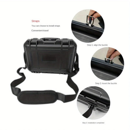 Waterproof Hard Carry Case with Pre-Cut Sponge – Tool & Equipment Organizer