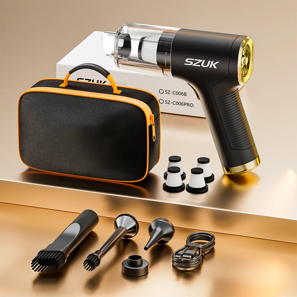 SZUK Mini Cordless Vacuum Cleaner 2025 – 780000Pa, Handheld, Car & Home, Blower