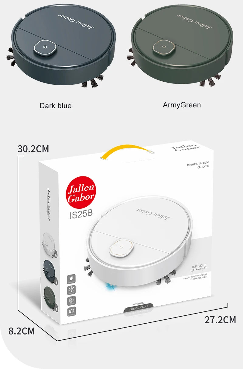 R.E.D. Shopping 3-in-1 smart sweeping robot with wireless vacuum cleaner, mini sweeper for home use, cleaning floors automatically