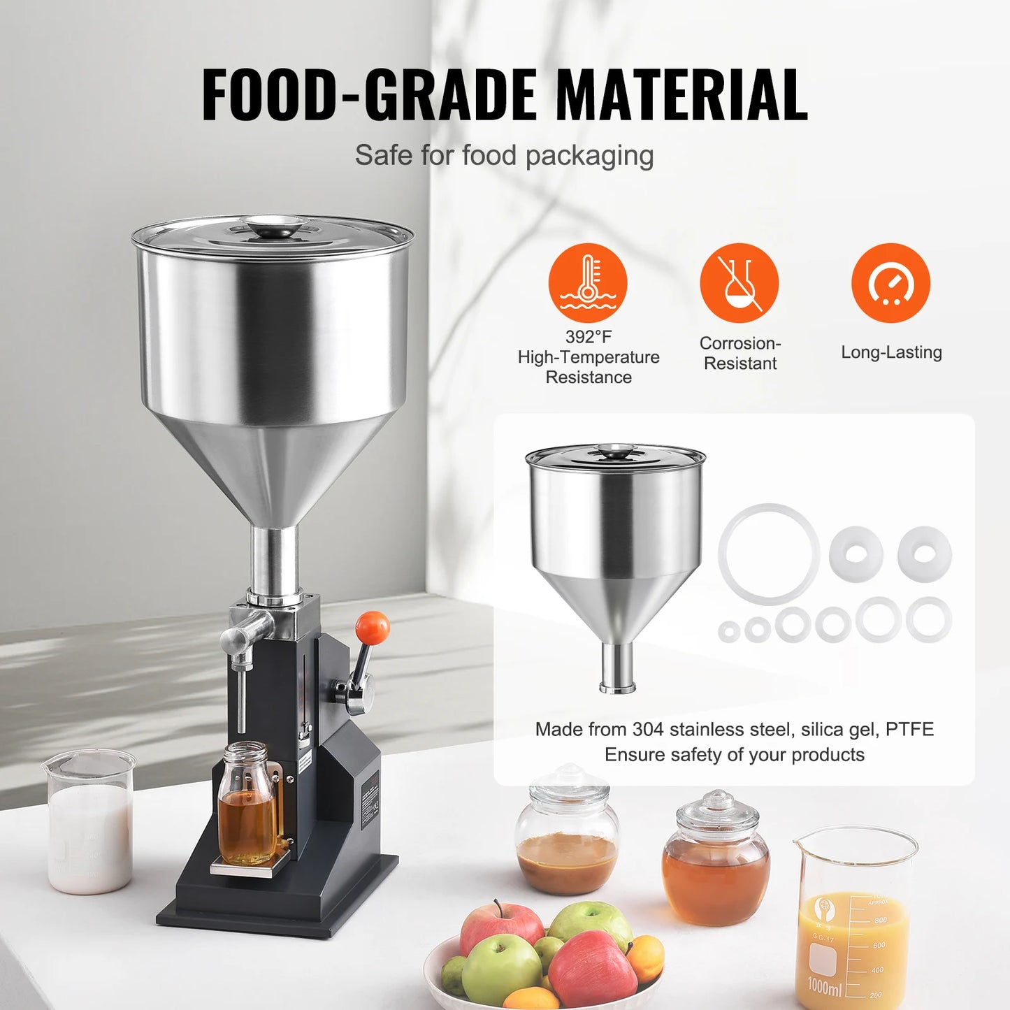 SucceBuy A03 Liquid Filling Machine | 5-3000ml | Semi-Auto | Adjustable Speed