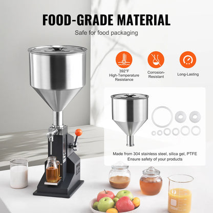 SucceBuy A03 Liquid Filling Machine | 5-3000ml | Semi-Auto | Adjustable Speed