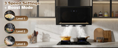60cm Retro Wall Hood | 400m³/h Suction | A+++ | LED | Dual Filter