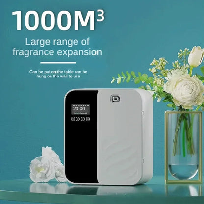 Wall Mounted Scent Diffuser 1000m³ – Bluetooth Essential Oil Fragrance Machine for Home & Hotel