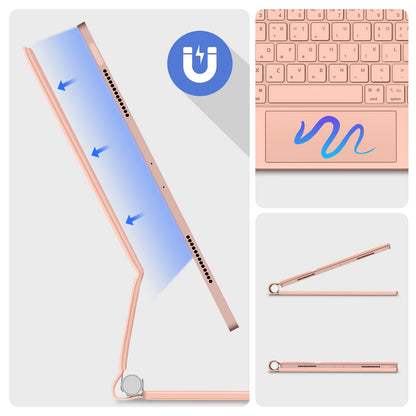 GOOJODOQ Magic Keyboard for iPad Pro 11" / Air 11" M2 M3 | Floating Stand | Bluetooth | Multi-Language