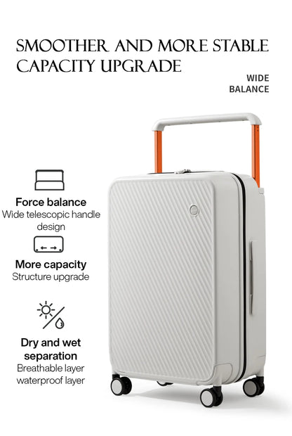 Mixi Wide Handle Hardside Suitcase M9276