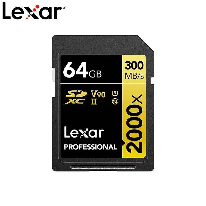 Lexar SD Card UHS-II | V60 / V90 | 4K 8K | 32GB–512GB | SDHC SDXC for Camera
