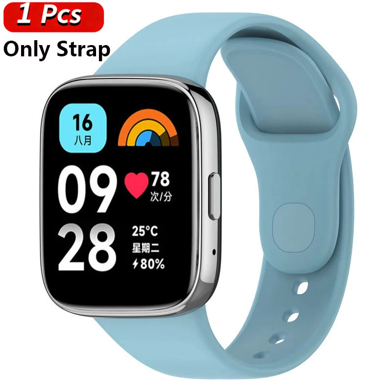 Silicone Strap & Case for Xiaomi Redmi Watch 3 / Active / Lite | Sport Band