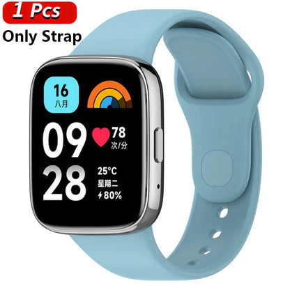 Silicone Strap & Case for Xiaomi Redmi Watch 3 / Active / Lite | Sport Band