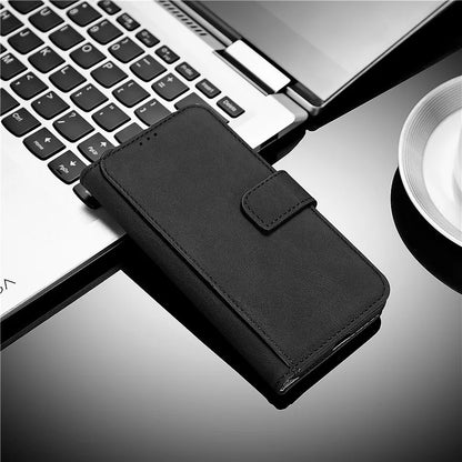 Blackview BV9200 wallet case with stand, black leather phone holster cover with card slots for the R.E.D. Shopping brand.