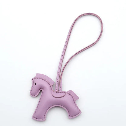 Pony Bag Charm | PU Leather Luggage & Car Pendant | Travel Accessory