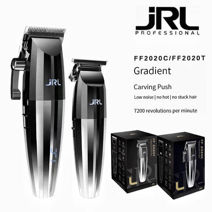JRL 2020C/T Professional Hair Clipper – Gold & Silver, Barber Set Options