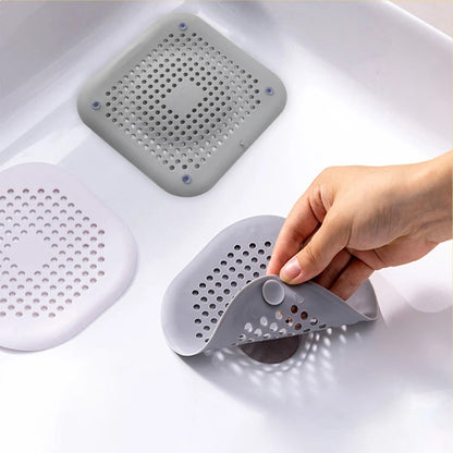 Silicone Sink & Drain Hair Catcher | Shower & Bathtub Filter Screen