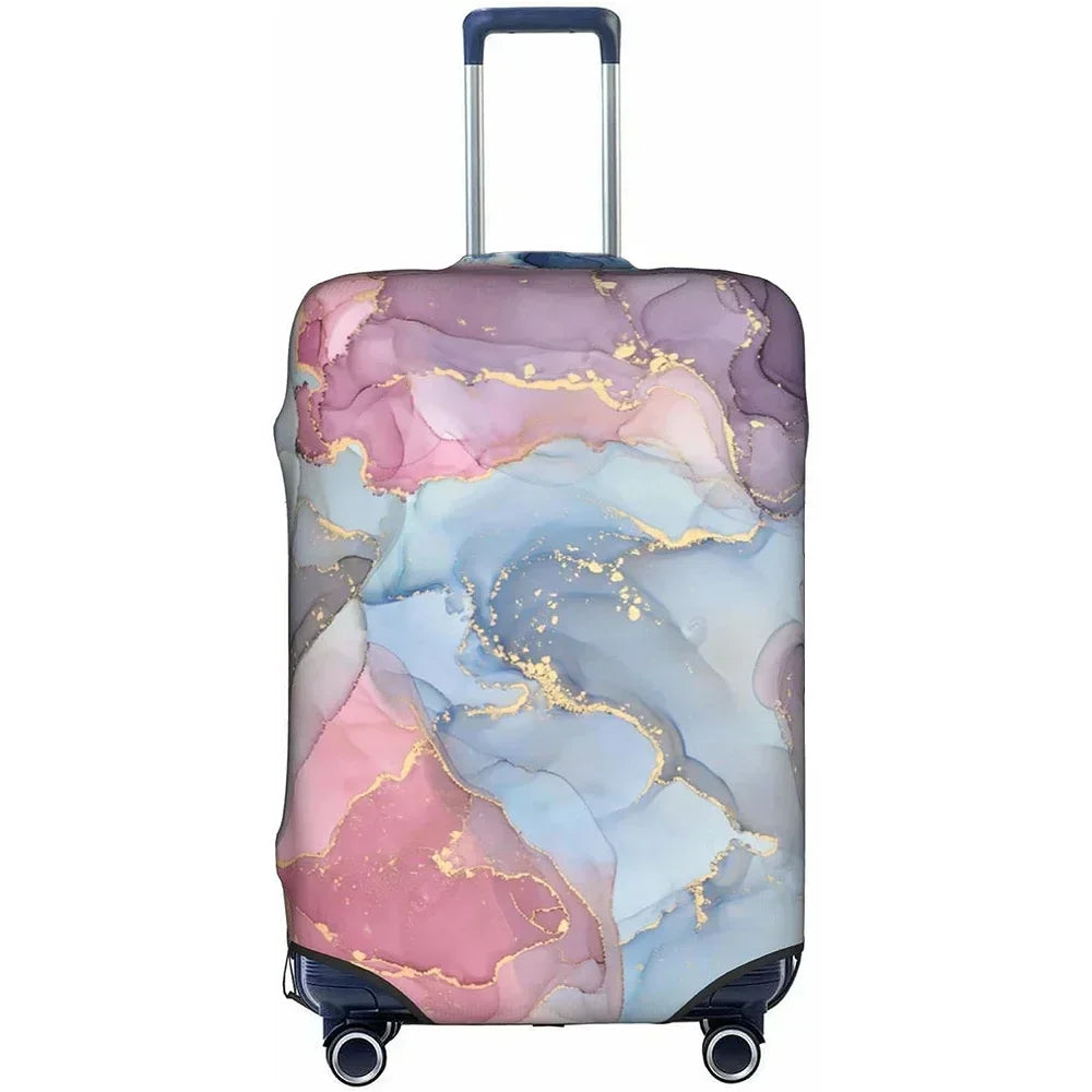 Stretch Elastic Suitcase Cover Protector with Painted Design