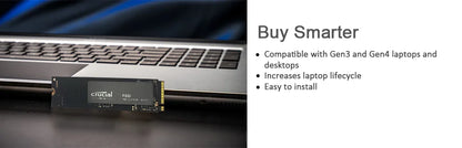 Crucial NVMe SSD M.2 2280 | P3 Plus / P310 / T500 / P510 | PCIe Gen4 | 500GB–2TB