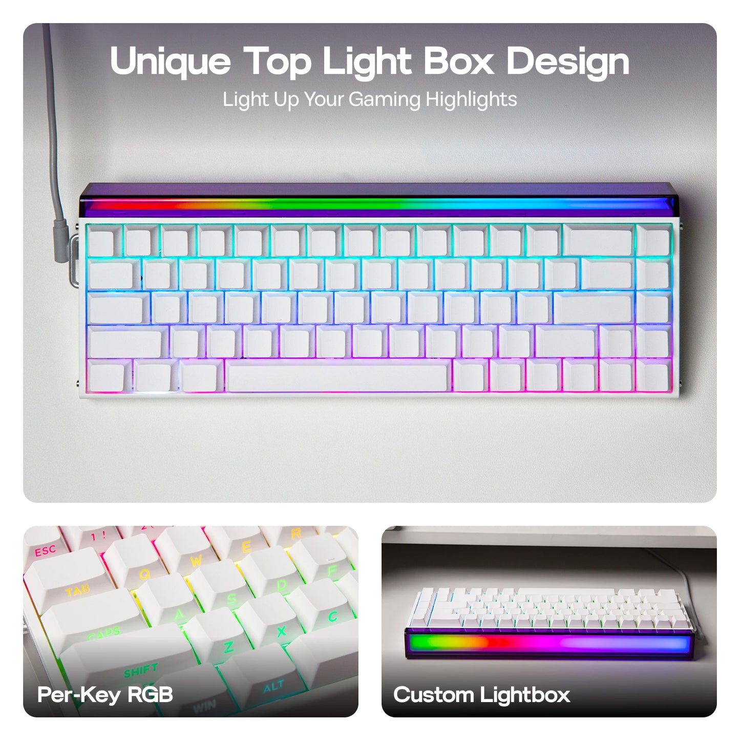 AULA Hero68 HE Magnetic Gaming Keyboard – 65% ANSI, Wired, Hall Effect Switches