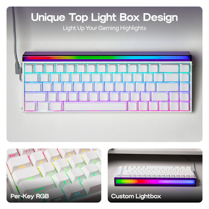 AULA Hero68 HE Magnetic Gaming Keyboard – 65% ANSI, Wired, Hall Effect Switches