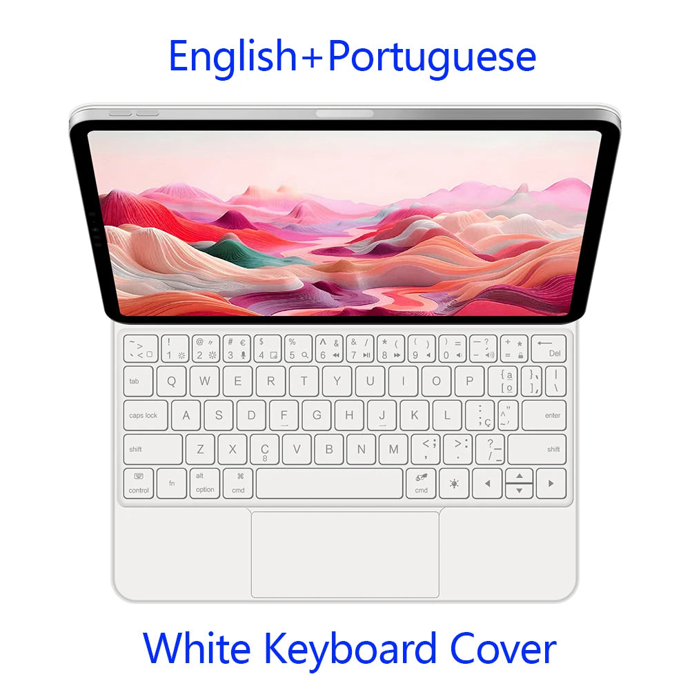 Backlit Magic Keyboard Case for iPad Air 11" M2/M3/M4 2024-2026 – Multi-touch, Smart Folio