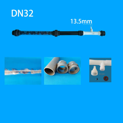 UPVC Inline Ozone Static Mixer DN15–DN100 | Optional PVDF Venturi | Water Treatment