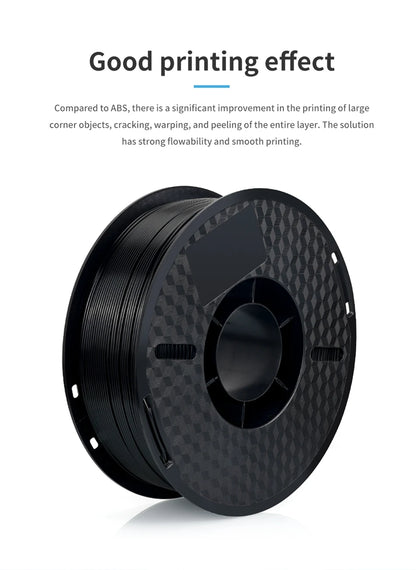 KINGROON 3D Printer Filament – 10KG Bulk, 1.75mm PLA / ABS / PETG, 10 Rolls, Black / White / Gray
