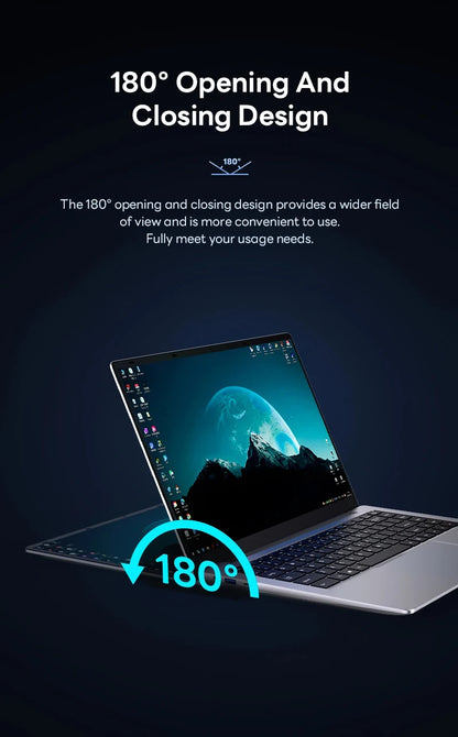 Portable Ultra-Slim Laptop – Intel Core i7-9850H, 12GB RAM, up to 2TB SSD, 4K, Windows 11 | Office & Study Notebook