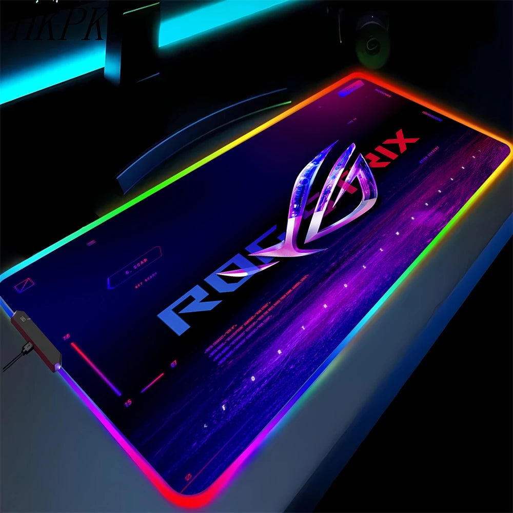 RGB Gaming Mouse Pad XXL with Backlight – Multiple Sizes, Non-Slip Rubber, 3mm