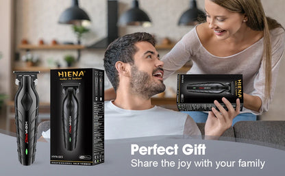 HIENA PRO Cordless Hair Clipper Set | Professional Barber Kit, Electric Foil Shaver & Beard Trimmer Combo