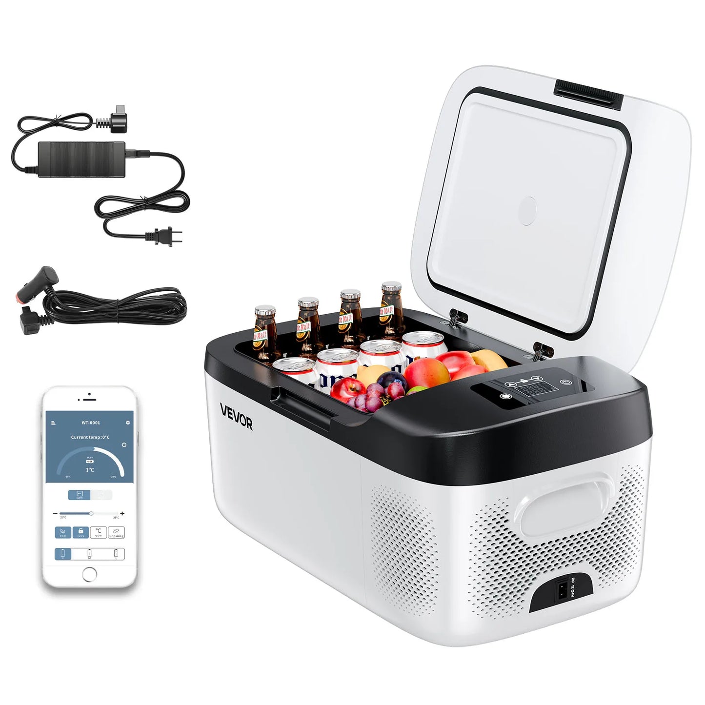SucceBuy Portable Car Refrigerator & Freezer | 20–55L | DC 12V/24V & AC 110-240V | EU Stock