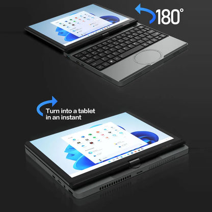 CRELANDER 10.5" Yoga 2-in-1 Laptop – Intel N150, 16/32GB DDR4, up to 2TB SSD, 2K Touch, Windows 11