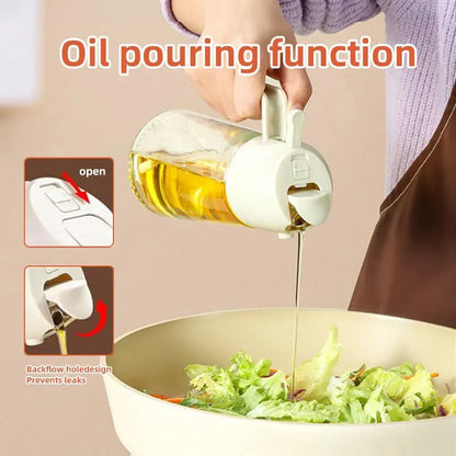 2-in-1 Pour & Spray Oil Dispenser Bottle | 500ml Kitchen Oil Sprayer