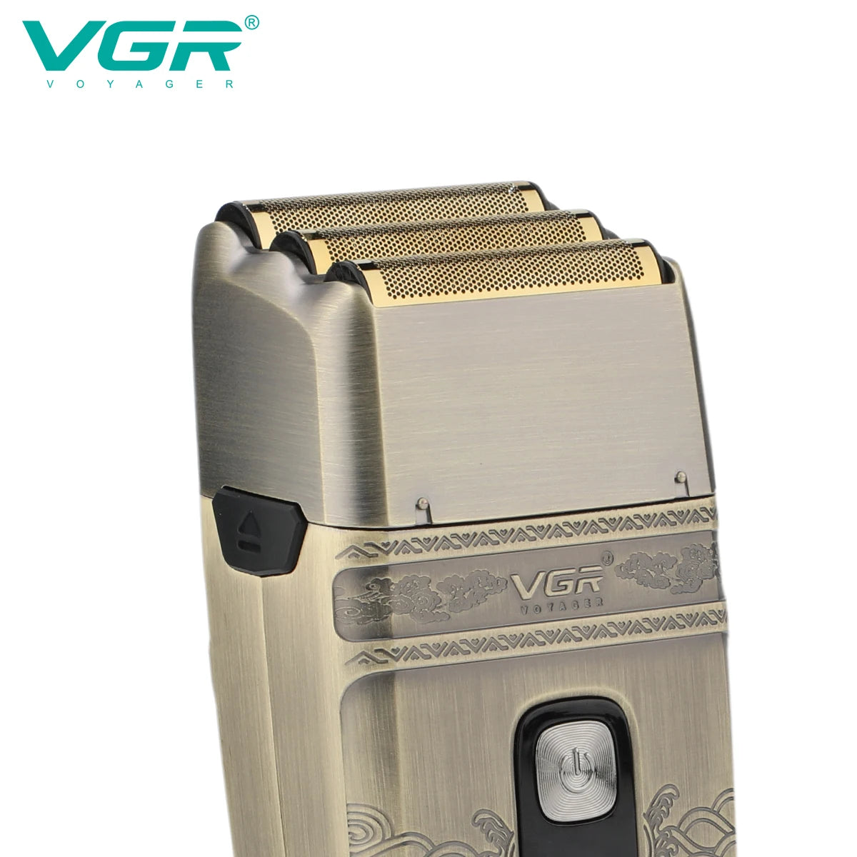 VGR V-335 Professional Foil Shaver – Triple Titanium Blade, LED, IPX6, 80min, USB