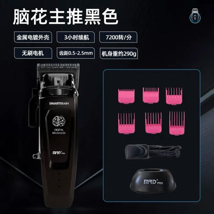 R.E.D. Shopping Molda MRD Brain Flower main push oil electric hair clipper for professional barbering and hair salon use.
