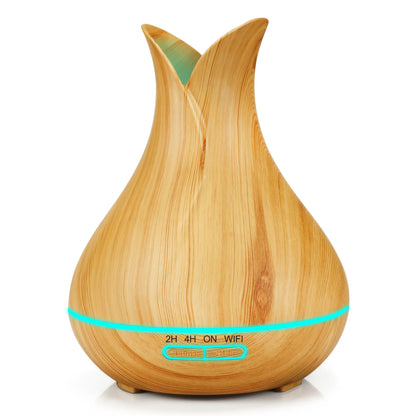 WiFi Smart Air Humidifier & Aroma Diffuser 400ml – Essential Oil, Wood Ball Design