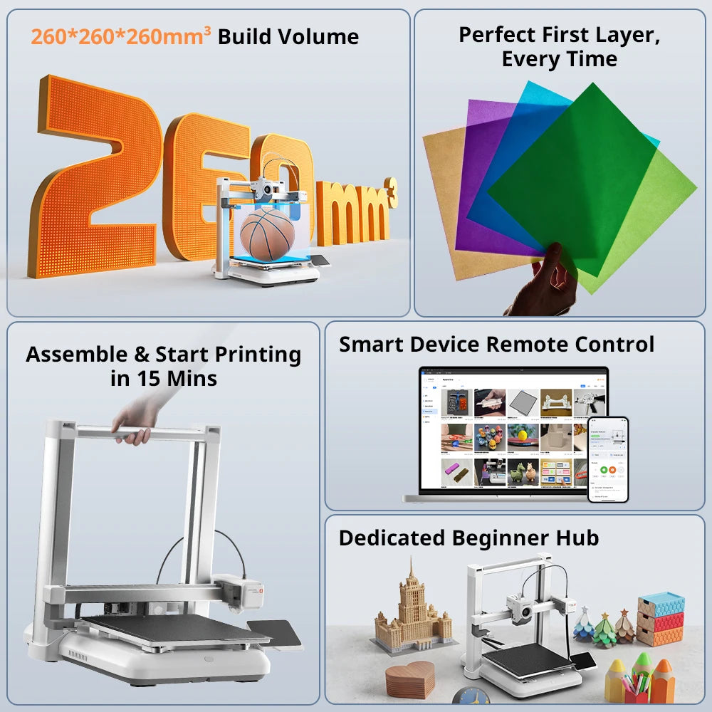 ANYCUBIC Kobra 4 Combo 3D Printer – 8-Color, 600mm/s, ACE 2 Pro